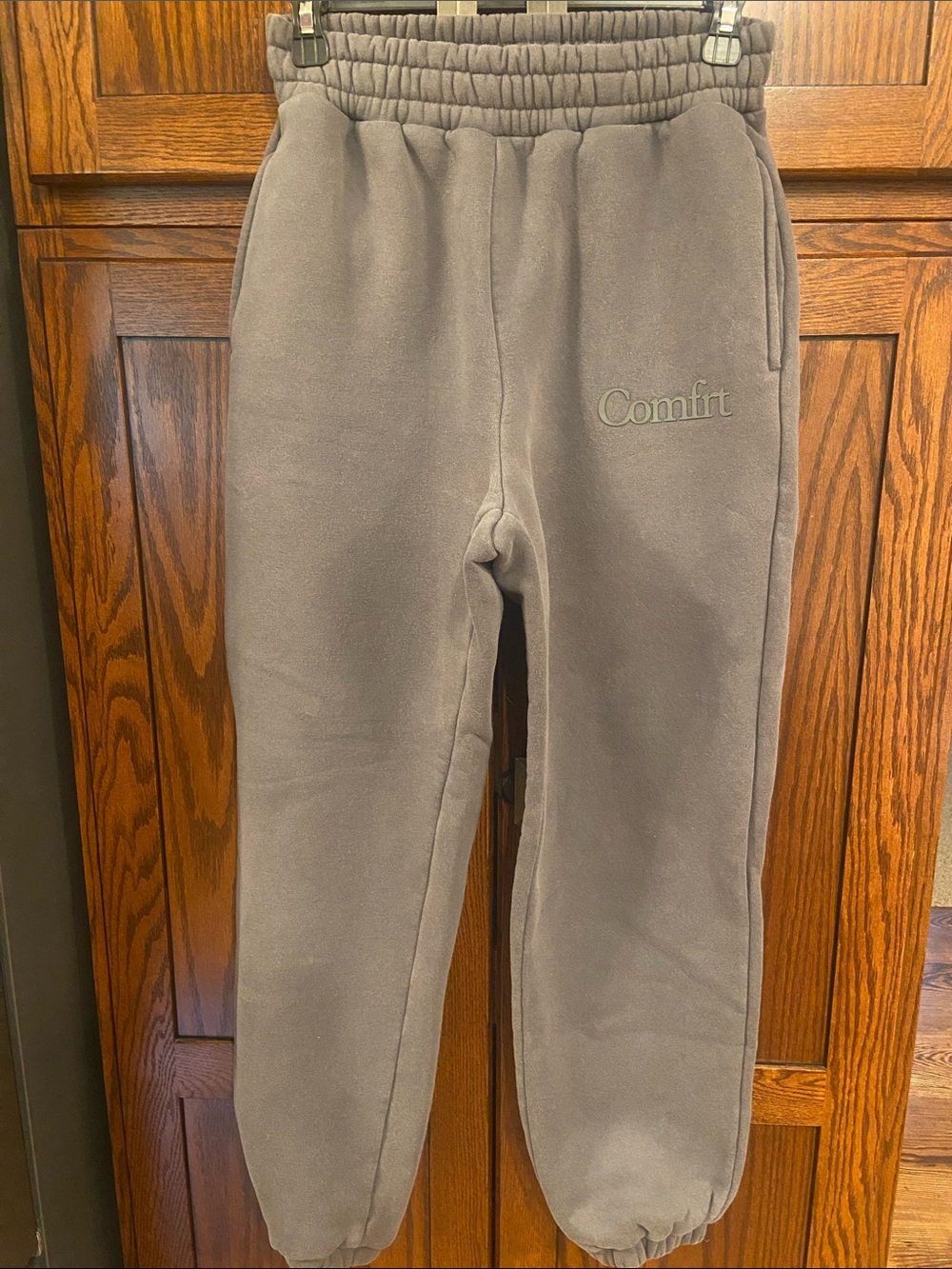 Comfort Dark Gray Cozy Fleece Joggers Women’s XS Think soft comfortable cozy